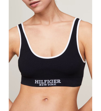 Tommy Hilfiger Bralette-BH ohne Polsterung mit marineblauem Monotyp