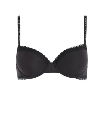 Tommy Hilfiger Reggiseno in pizzo nero tono su tono