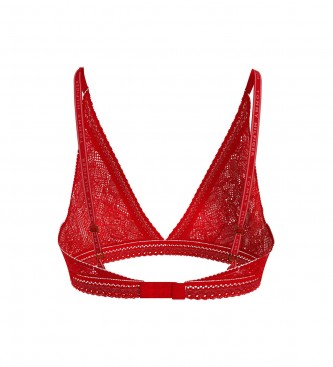 Tommy Hilfiger Triangle bra with red floral lace