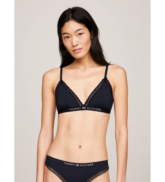 Tommy Hilfiger Soutien-gorge triangle avec dentelle et sans doublure marine