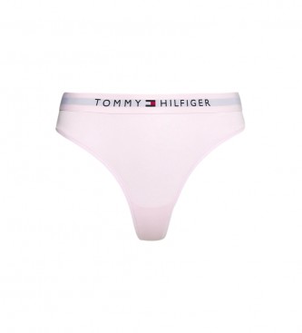 Tommy Hilfiger Tanga mit rosa Logo-Bund