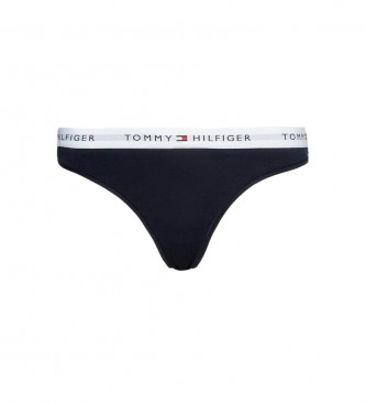 Tommy Hilfiger Tanga com logtipo na cintura azul-marinho
