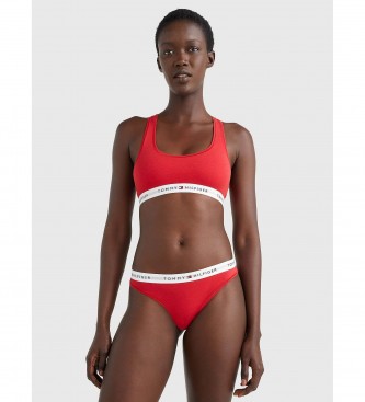 Tommy Hilfiger Thong with logo on waistband red