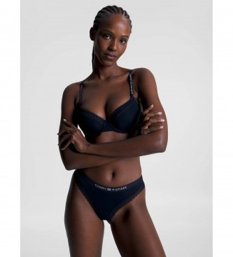 Tommy Hilfiger Exclusive Thong Navy Lace Detail - ESD Store