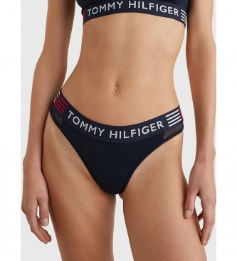 Tommy Hilfiger Stretch thong with navy block colour design