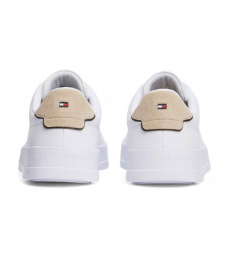 Tommy Hilfiger Court Detail Leather Sneakers white