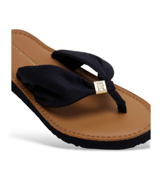 Tommy Hilfiger Tongs noires monogrammes