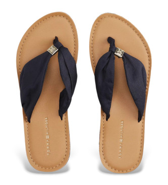 Tommy Hilfiger Tongs noires monogrammes