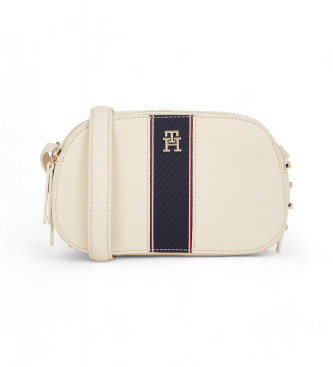 Tommy Hilfiger Beige getextureerde schoudertas