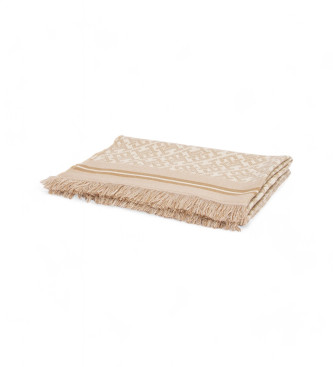 Tommy Hilfiger Bufanda TH Monoplay en jacquard beige