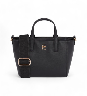 Tommy Hilfiger TH Borsa tote morbida con scritta nera