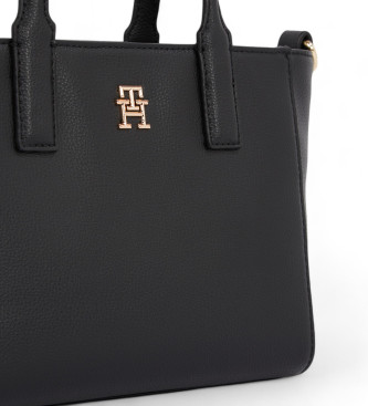 Tommy Hilfiger TH Borsa tote morbida con scritta nera