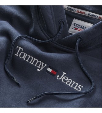 Tommy Jeans Felpa blu navy lineare
