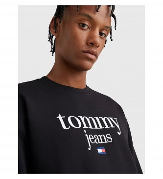Tommy Jeans Felpa con logo Reg Modern Corp nera