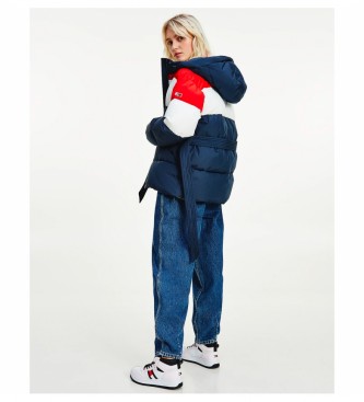 Tommy Hilfiger TJW Belted Colorblock Navy Jacket
