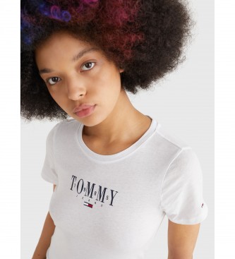 Tommy Hilfiger T-shirt skinny Essential Logo bianca