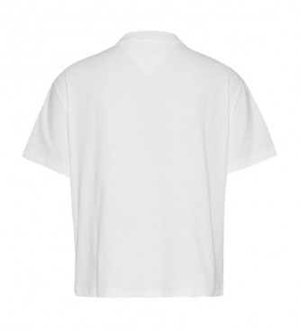 Tommy Hilfiger Camiseta branca de top crop
