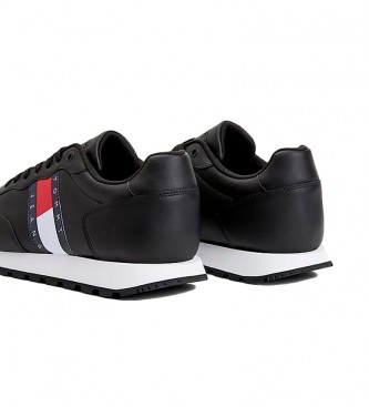 Tommy Hilfiger Trainers Tommy Jeans Leather Runner noir