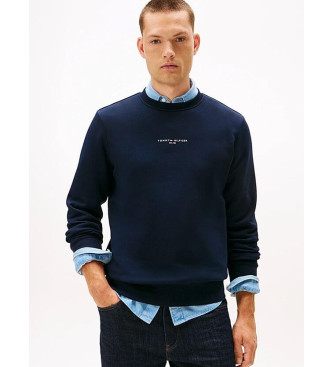Tommy Hilfiger Pull en polaire avec poignets ctels marine