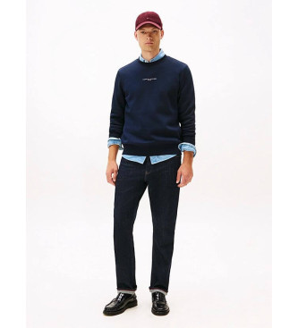 Tommy Hilfiger Pull en polaire avec poignets ctels marine