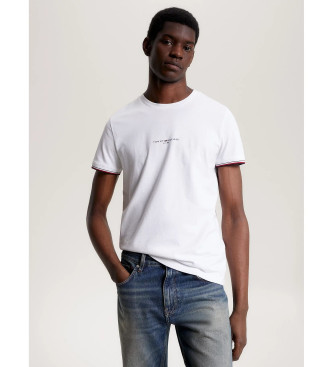 Tommy Hilfiger T-shirt bianca slim fit in maglia