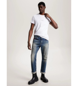 Tommy Hilfiger T-shirt bianca slim fit in maglia