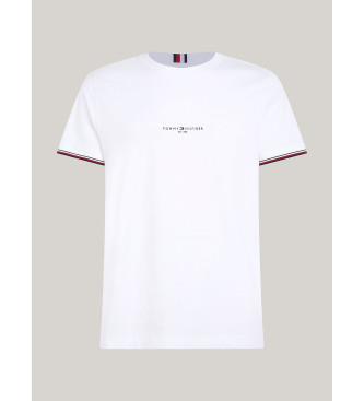 Tommy Hilfiger T-shirt bianca slim fit in maglia