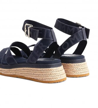 Tommy Hilfiger Sandals with navy wedge -height wedge: 4.7cm
