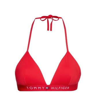 Tommy Hilfiger Top de bikini rouge rembourr