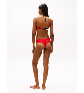 Tommy Hilfiger Haut de bikini color block blanc, rouge