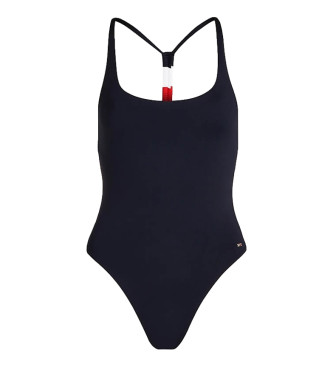 Tommy Hilfiger Elevated Global Stripe Swimsuit navy
