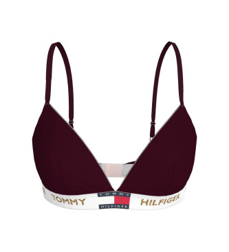 Tommy Hilfiger Bordowy biustonosz trójkątny