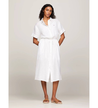 Tommy Hilfiger White short sleeve wide shirt dress