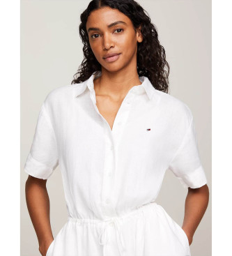 Tommy Hilfiger White short sleeve wide shirt dress