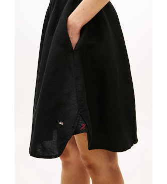 Tommy Hilfiger Krótka sukienka koszulowa z czarnym paskiem