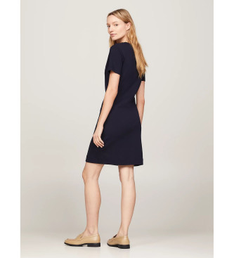 Tommy Hilfiger Vestido camisero corto de corte slim marino