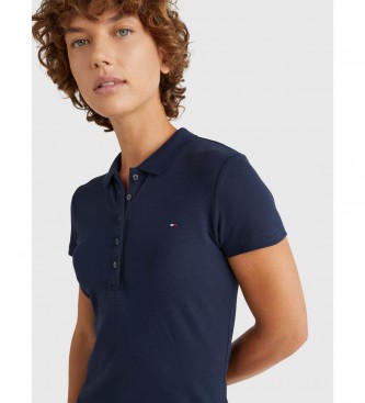 Tommy Hilfiger Heritage Slim marineblaues Kleid im Polostil 