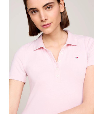 Tommy Hilfiger Sukienka polo1985 slim różowy