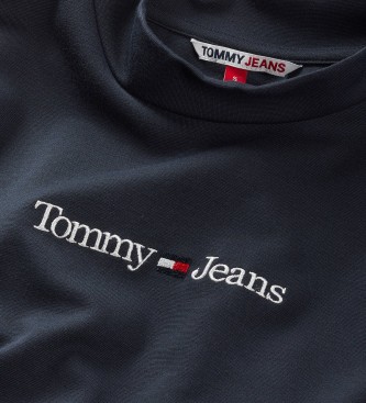 Tommy Jeans Vestido Serif Linear Fit Flare marino