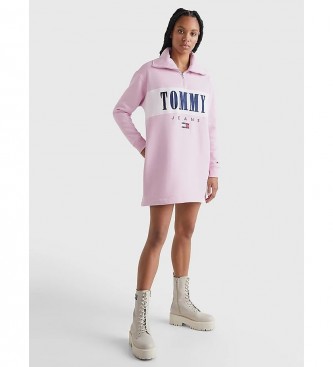 Tommy Jeans Dress Tjw Auth Serif 2 Zip pink