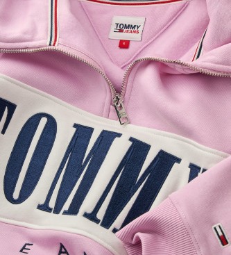Tommy Jeans Robe Tjw Auth Serif 2 Zip rose