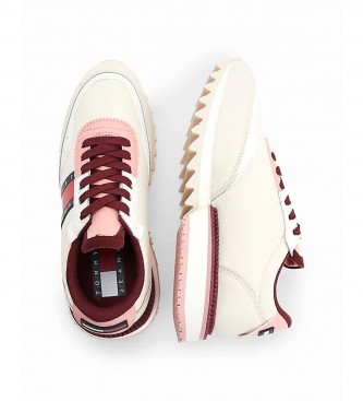 Tommy Jeans Tommy Jeans Cleat beige leather sneakers