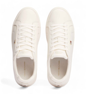 Tommy Hilfiger Beige lederen sneakers