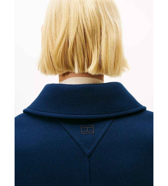 Tommy Hilfiger Mornariški plašč z dvojnimi prsmi