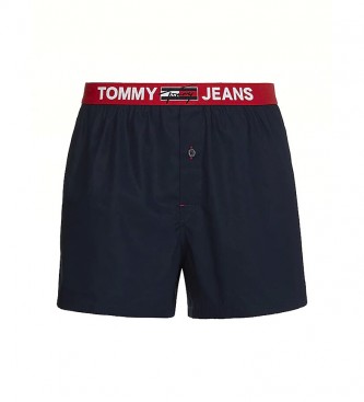 Tommy Hilfiger Navy Woven Cotton Boxer