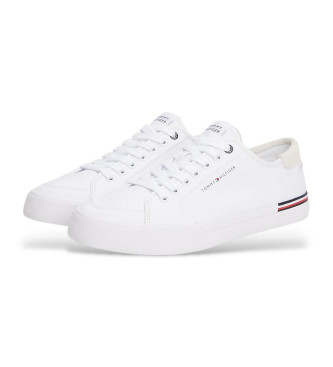 Tommy Hilfiger Sneakers con logo e texture bianca a contrasto