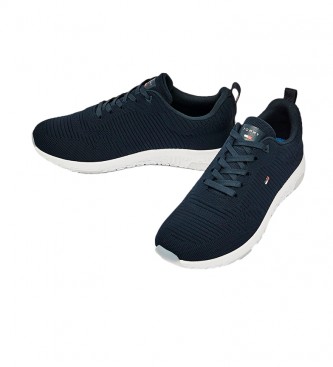 Tommy Hilfiger Trainers Corporate Knit Rib Runner navy 