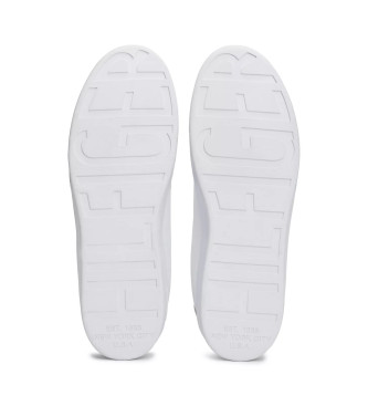 Tommy Hilfiger Sneakers Court in piqu bianche con suola preformata