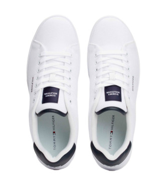 Tommy Hilfiger Sneakersy Court Cupsole Pique białe