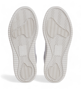 Tommy Hilfiger Skórzane buty do koszykówki z białą platformą